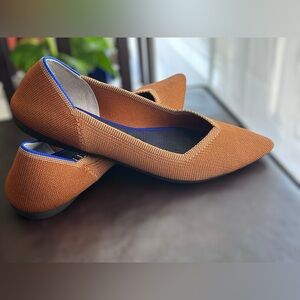 Rothy’s Brown/Amber Pointed Flats – Size 9.5